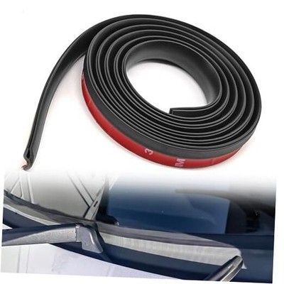 5.6FT/1.7M H-Type Black Rubber Car Windshield Weather Strip, Weather Stripping 