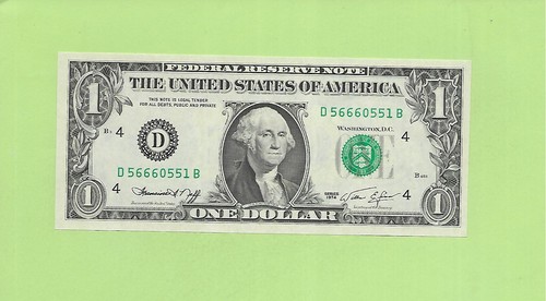 1974 ..UNCIRC $1 D 5666 0551 B .... 1974 $1 D-B NICE NOTE FRN