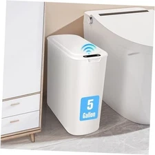  5 Gallon Automatic Bathroom Trash Can, Touchless Motion Sensor Garbage Can 