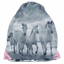 Kids Shoe Bag 38x34 cm for Children - Pink Grey Silver