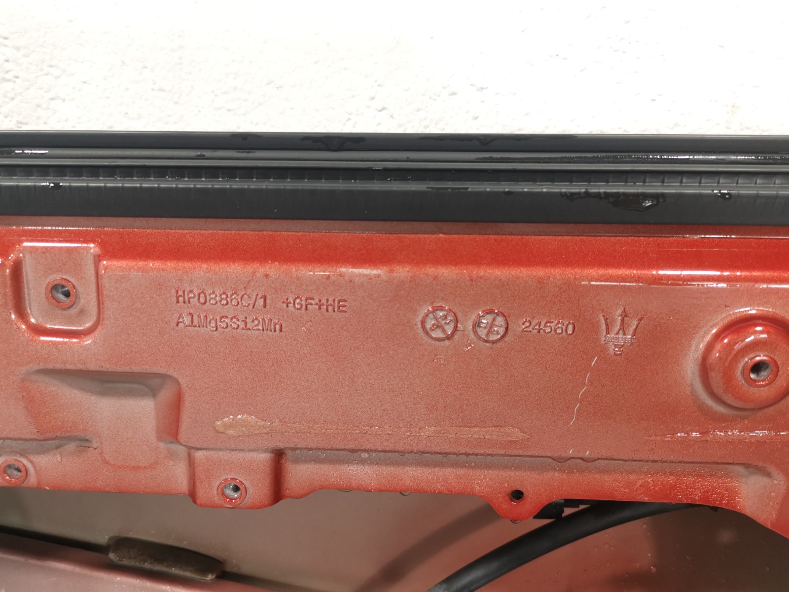 Maserati Ghibli S AWD 3.0 2014 V6 Front Right Door Shell Panel Red Color HP0886C