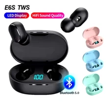 TWS Bluetooth 5.0 Headsets Earbuds with LED Display Noise Reduction Earphone