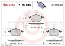 Bremsbelagsatz Vorne Teves-System für Audi A3 8L TT 8N Roadster Skoda 99-10