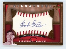 BOB FELLER 2005 UD SWEET SPOT CLASSIC BASEBALL #BF Autograph AUTO CARD
