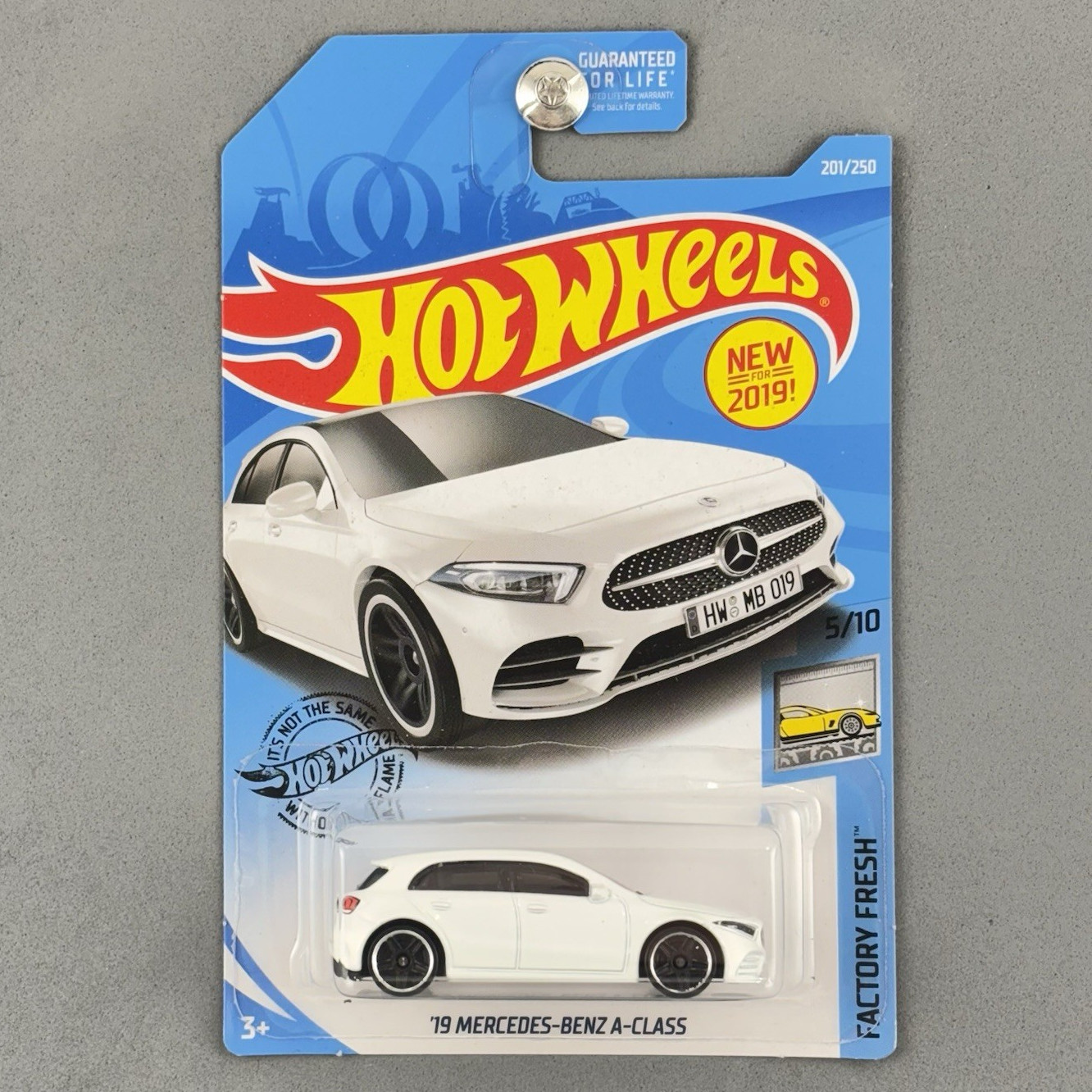 2019 Hot Wheels ‘19 Mercedes-Benz A-Class White Factory Fresh 5/10 First Release