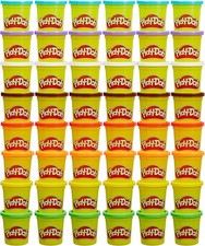 Play-Doh Bulk Pack of 48 Cans, 6 Sets 8 Modeling Compound Colors, 3oz,...