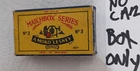 Matchbox Series Moko Lesney No. 3 Box Only