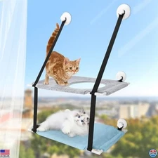 Cat Window Perch,SAN LIKE Double Design Cat Window Hammock,Pet Window Perch