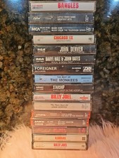 Vtg Lot of 16 80s Rock Pop Cassette Tapes Cassettes Billy Joel, Chicago, Kansas