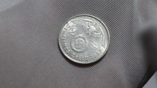 🧠🇩🇪 GERMANY THIRD REICH 2 REICHSMARK 1937 A SILVER B84 #7022 - Video 1 of 1