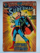Superman 233 Lower Grade 1971 Key Iconic Neal Adams Cover Art 
