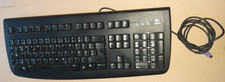 Logitech Deluxe 250 Wired PS2 Keyboard M/N: Y-SAF76 QUERTZ German Standard    