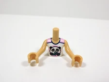 LEGO Friends White Printed Torso w/ Panda Minifig T12