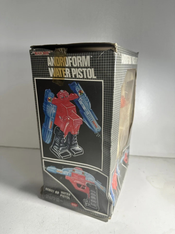 Sealed Blue Box Androform Water Pistol Vintage Transformer Go Bot - Image 2 of 4