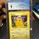 Pikachu (Red Cheeks) 058/102 Base Set (Shadowless) Regular cgc 9