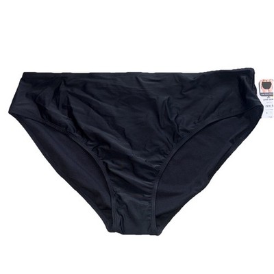 Plus 3x 24W 26W Solid Black Swim Brief Bottom Bathing Suit