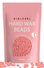 Hard Wax Beads, 1Lb Wax Beans for Hair Removal Sensitive Skin with Rose Formula,