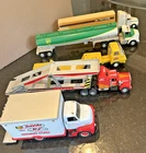 Lot of 5 Vintage Toy Trucks Tonka BP UPS Tru Value Hardware Die Cast Vehicles