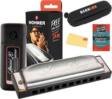 Hohner Special 20 Harmonica - Key of C Bundle w/ Guide Case, C