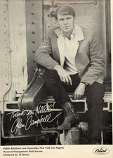 GLEN CAMPBELL 1968 original POSTER ADVERT GET TO PHOENIX