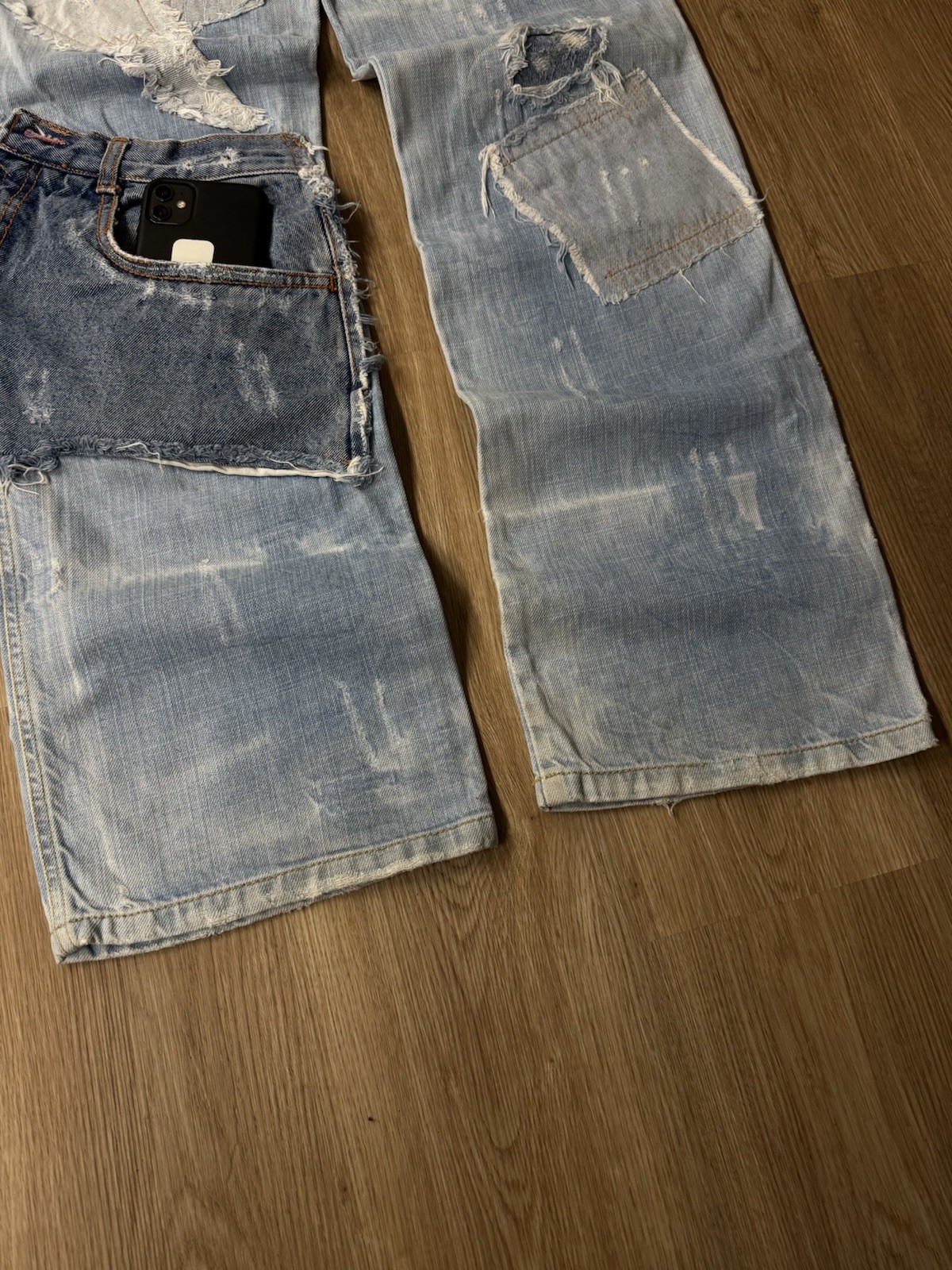 Archive Patchwork Jeans W28 L34 Reconstructed Des… - image 11