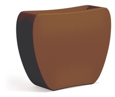 Fioriera Heart Marrone in Polimero Monacis - Cm 100X30X80 H