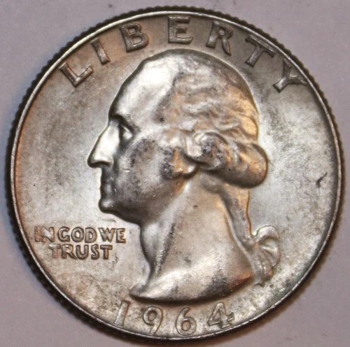 1964-D Washington Quarter - 90% Silver - Extra Fine - #1020EA