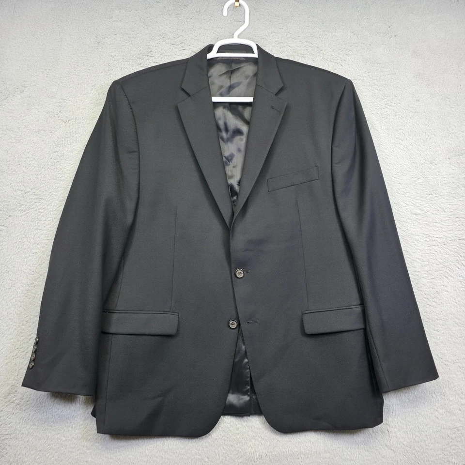 Blazer Lauren Ralph Lauren Para Hombres 46R Negro Lana Hecho en Canadá Preppy Traje Chaqueta Foto 2 de 4