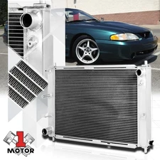 Aluminum 3 Row Performance Cooling Radiator for 97-04 Ford Mustang V8 Manual MT