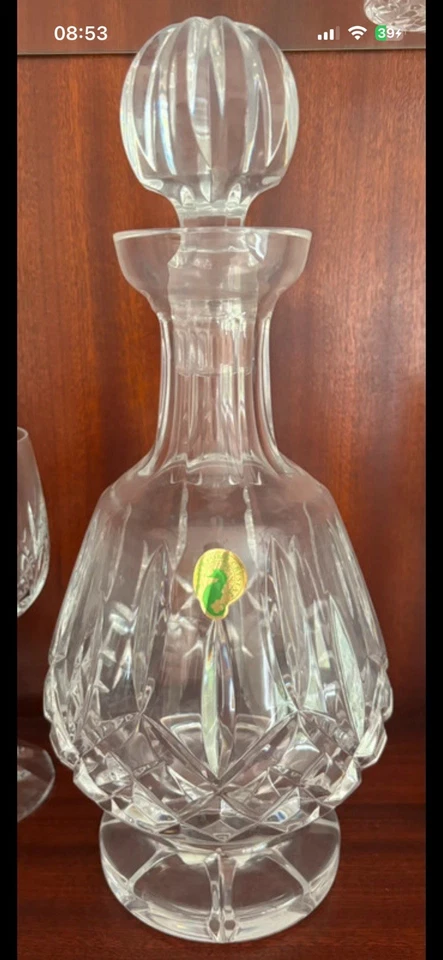 Waterford Lead Crystal Decanter - With Stopper - Hand cut Glass - Image 1 of 1