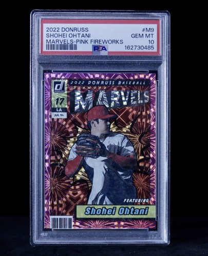 2022 Panini Donruss - Marvels Shohei Ohtani #M-9 Pink Fireworks PSA 10