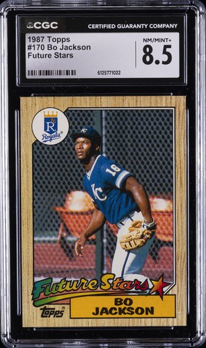 1987 TOPPS FUTURE STARS #170 BO JACKSON CGC 8.5