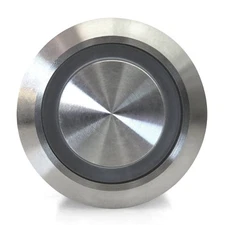 19mm Latching Billet Buttons /LED White or Orange Ring Johnny Law Motors