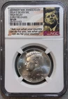2014 D Kennedy Silver Half Dollar 50C 50th Anniversary High Relief SP69