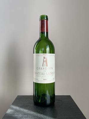 RAR Grand Vin de Chateau Latour 1990 - leere Vintage Weinflasche