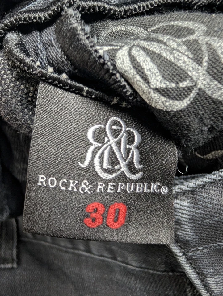 Pantalones acampanados negros auténticos Rock & Republic talla 30 Foto 4 de 4