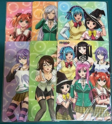 Rosario and Vampire Desk Pad set of 6 Moka Kokoa Yukari Kurumu Ruby Mizore Japan