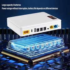 ⁺Mini UPS DC 20800mAh Battery Backup Uninterruptible Power Supply For Router