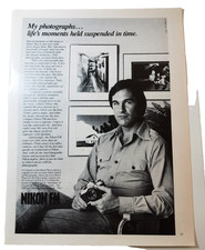 1978 Nikon FM Camera Lifes Moments Suspended in Time vintage Original Print Ad