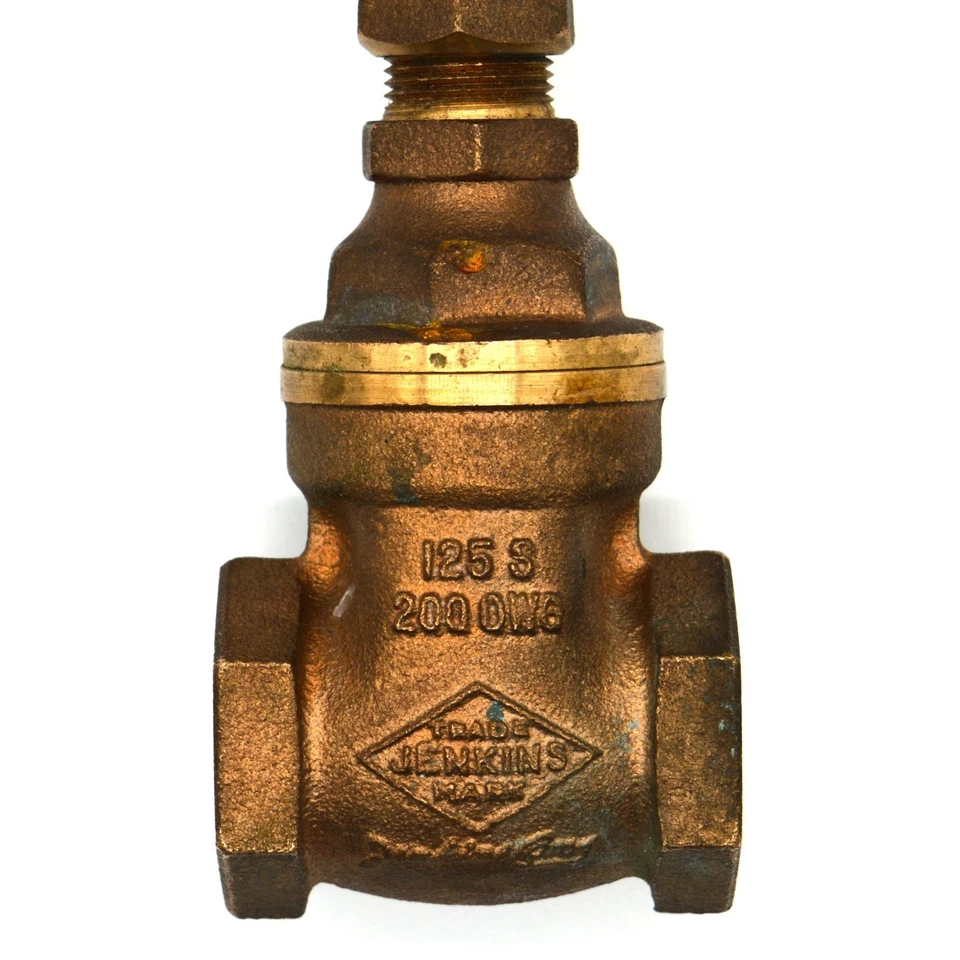 Jenkins Bros. Gate Valve   3/4 Inch Threaded   125 Steam  200 OWG  New Old Stock - Image 2 of 4
