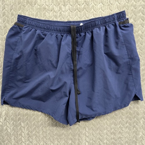 Road Runner Laufshorts Herren XL sportlich Gummibund gefüttert Slip blau - Bild 1 von 11