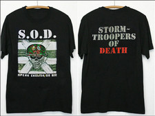 Camicia vintage anni 90 S.O.D Speak English or Die Anvil Tour nera tutte le taglie