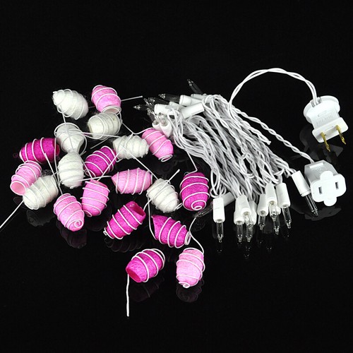 20LED Halloween Curtain Silkworm String Fairy Warm Lights In/Outdoor Party Decor - Picture 3 of 12