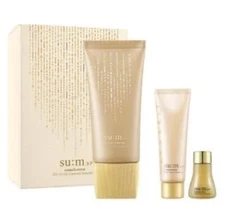 NEW IN BOX SUM37 SU:M 37 LOSEC SUMMA GEL-TO-OIL CLEANSER SPECIAL SET 3 PIECE KIT