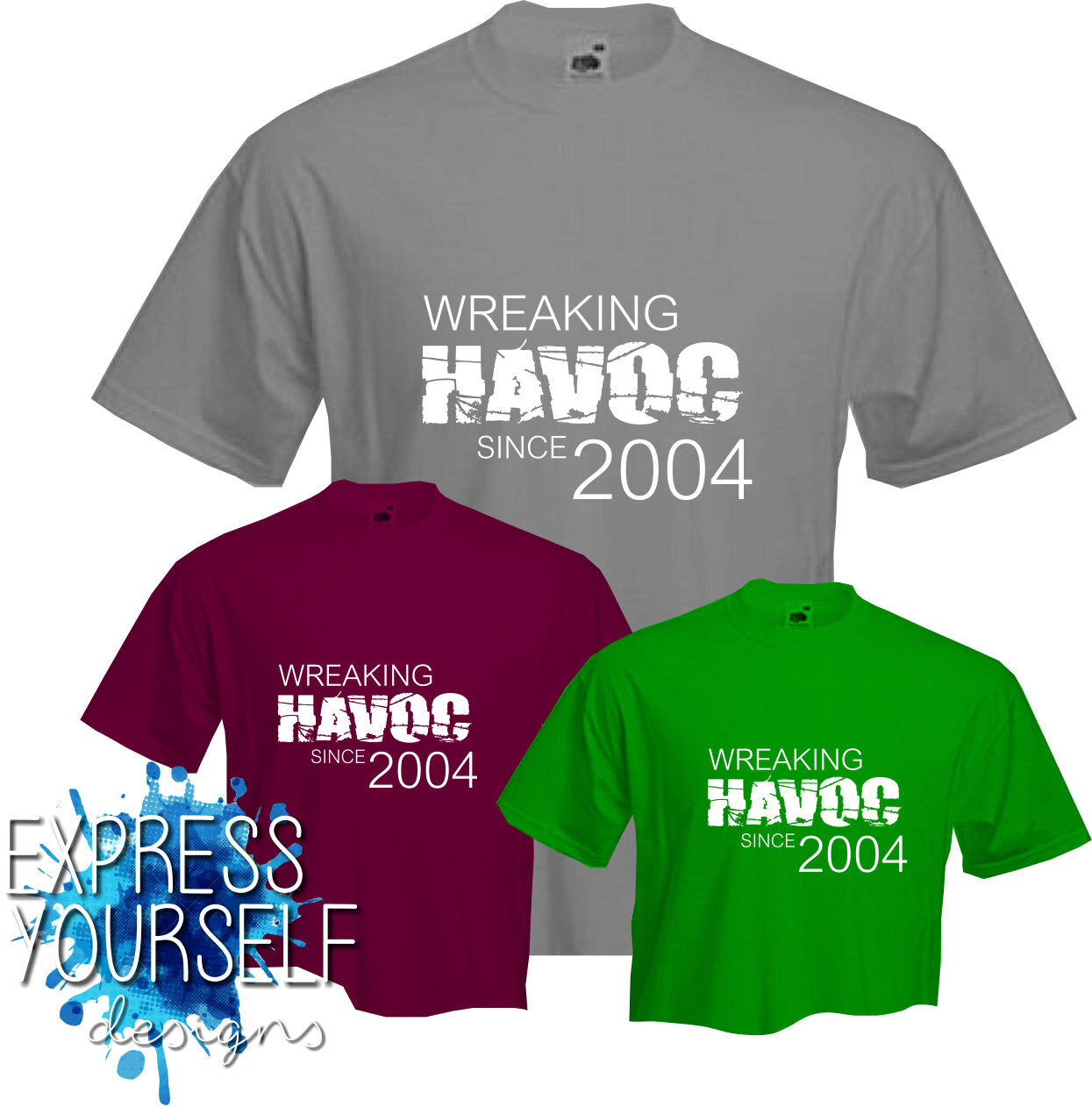 ALTRA WREAKING HAVOC 2003 T shirt 21° COMPLEANNO (2024) Divertimento Regalo NUOVA