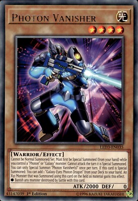 Photonenverschwender - Rare 1. Auflage LED3-DE035 - NM - YuGiOh