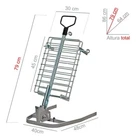ARGENTINIAN Iron Cross Stake GRILL 12"x18" - Asado Argentina Parrilla Cruz BBQ !