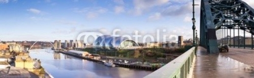 Bild auf Leinwand Panoramic of Newcastle and Gateshead quayside Bild auf Leinwand Panoramic of Newcastle and Gateshead quayside