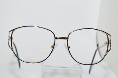 Genesis‎ Model 2315 Gold Tortoise 130 Oval Eyeglasses Vintage Frames Korea GENESIS Model #2315 eyeglasses frames 54[]16 130 Teal Gold  main image 2
