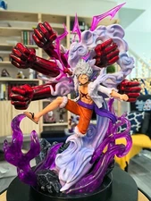 One Piece Figure Luffy Gear 5 Sun God Nika 33cm Statue Anime Gift - NEW